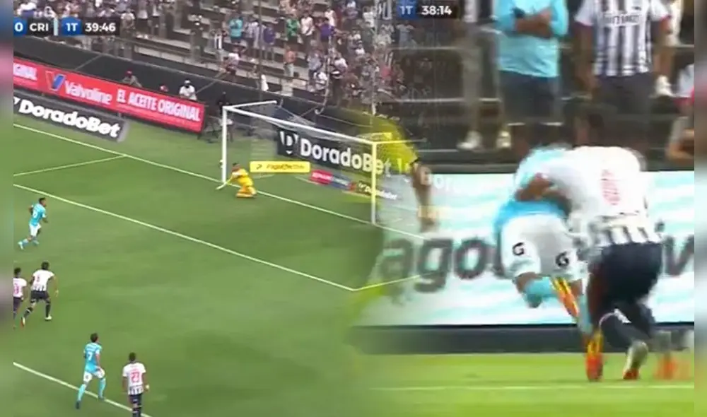 Alejandro Hohberg anotó el primero de Sporting Cristal en Matute. Foto: captura Gol Perú Alejandro Hohberg anotó el primero de Sporting Cristal en Matute. Foto: captura Gol Perú