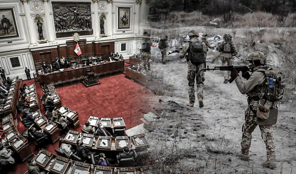 Moción solicita el apoyo de la Cancillería para atender a los peruanos que aún permanecen en Ucrania. Foto: composición de Jazmín Ceras/La República Moción solicita el apoyo de la Cancillería para atender a los peruanos que aún permanecen en Ucrania. Foto: composición de Jazmín Ceras/La República