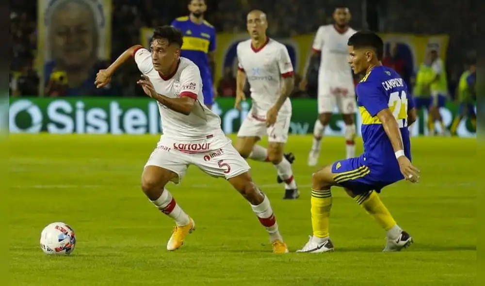 Huracán rompe el invicto de Boca Juniors en la Copa de la Liga Profesional Argentina. Foto: CA Huracán