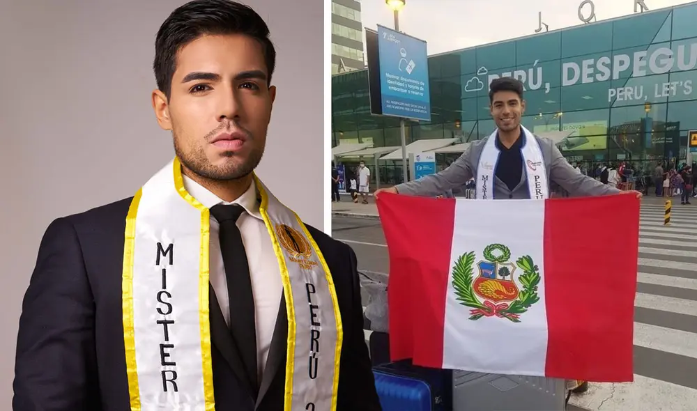 Daniel Jares recibió la bufanda de Mister Global Peru 2021 el 8 de febrero de este año. Foto: Daniel Jares/Instagram