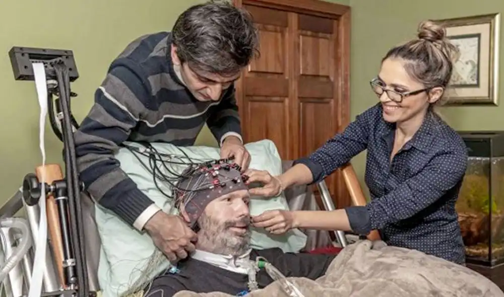 Doug Sawyer, un paciente que hace 12 años sufre de esclerosis lateral amiotrófica (ELA). Las pruebas rápidas para detectar enfermedades genéticas dan mayor la calidad de vida de los afectados. Foto: Gila / Ela.org