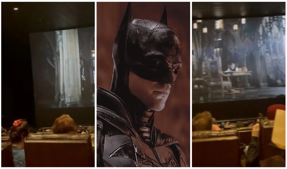 Va al cine a ver ‘The Batman’ y capta a varios murciélagos volando por toda la sala. Foto: captura de TikTok.