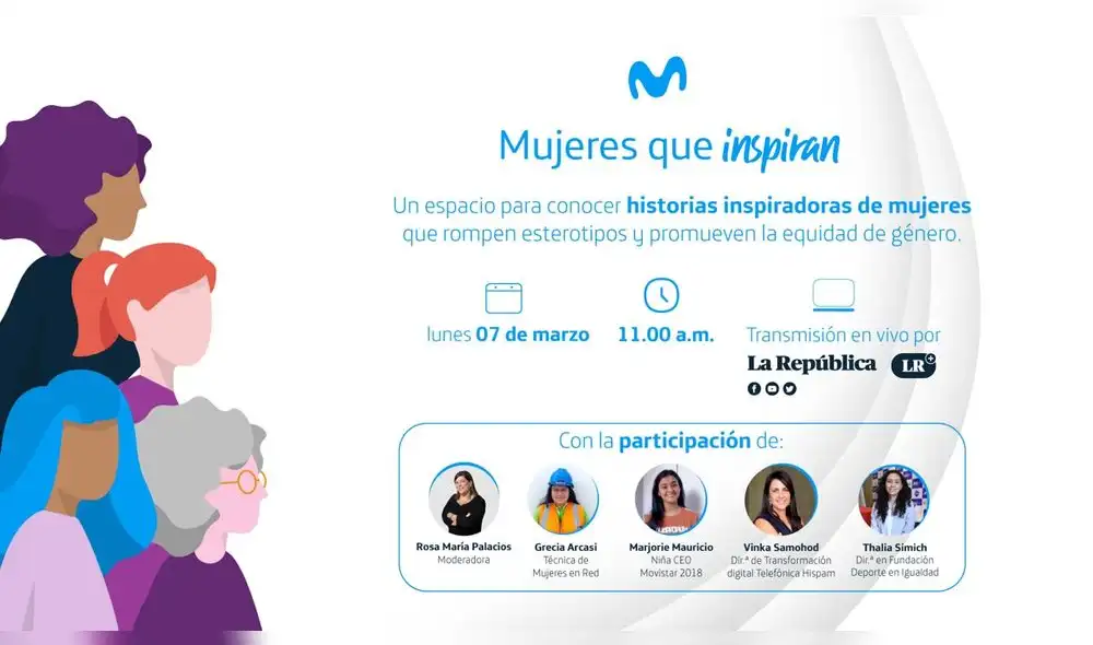 Conversatorio se desarrollará el lunes 7 de marzo a las 11 a. m.. Foto: difusión