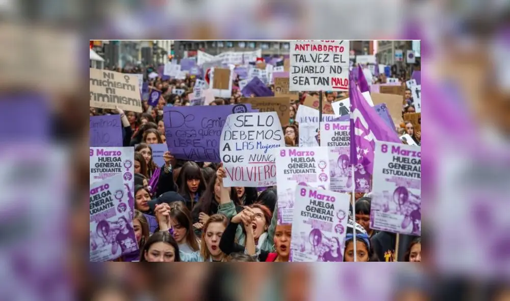 El 8 de marzo se conmemora las luchas de las mujeres alrededor de los años por la igualdad de derechos en todos los ámbitos. Foto: EFE