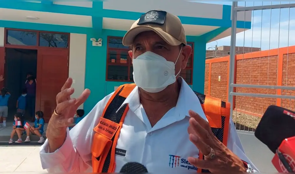 Ministro de Defensa, José Gavidia estuvo en Lambayeque. Foto: Clinton Medina