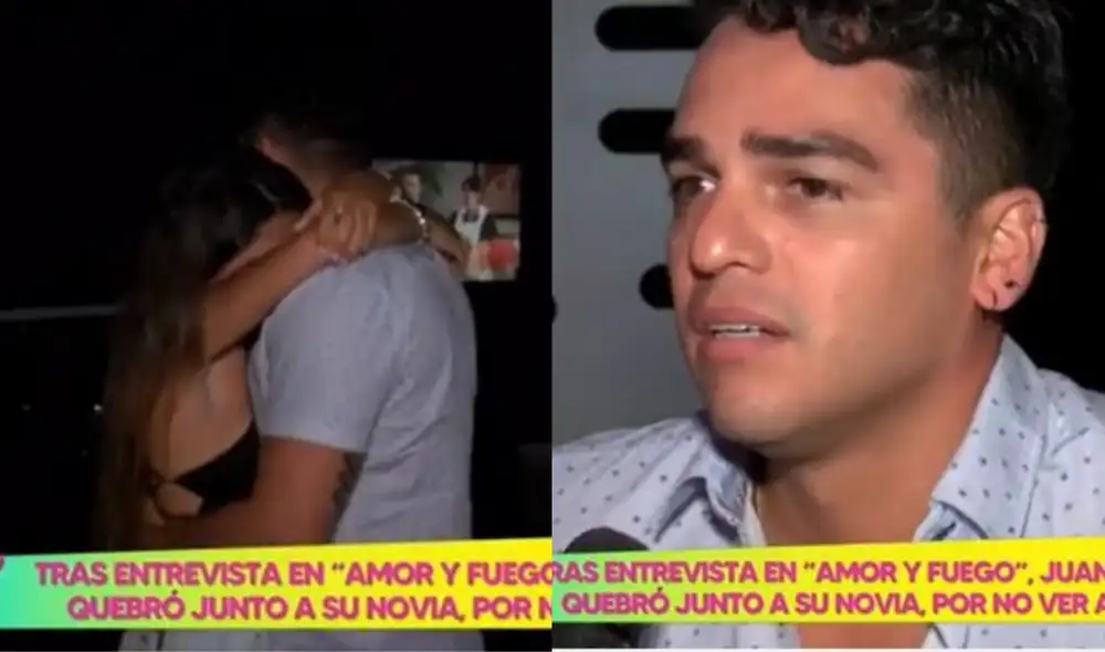 Juan Víctor Sánchez lloró después de hablar sobre la lucha que mantiene contra Andrea San Martin por su menor hija. Foto: composición/ Willax