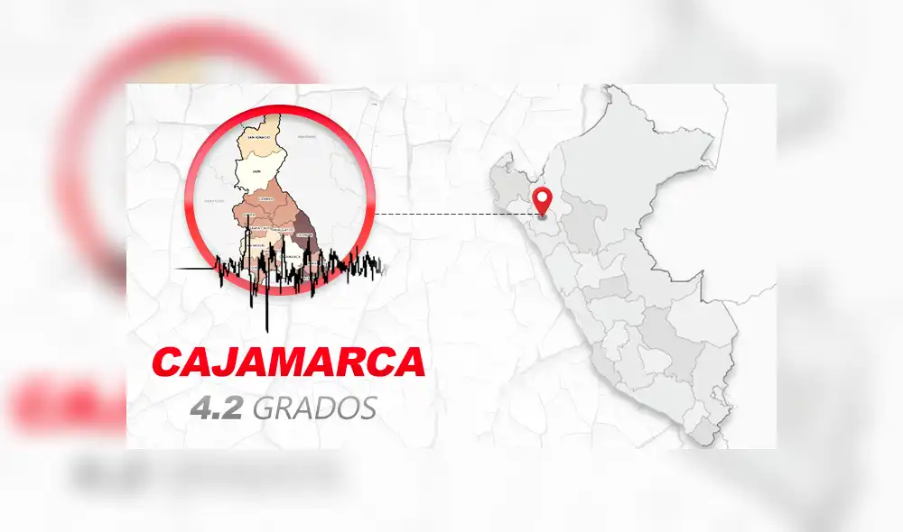 Movimiento telúrico se registró a las 3.12 p. m. Foto: composición LR Movimiento telúrico se registró a las 3.12 p. m. Foto: composición LR