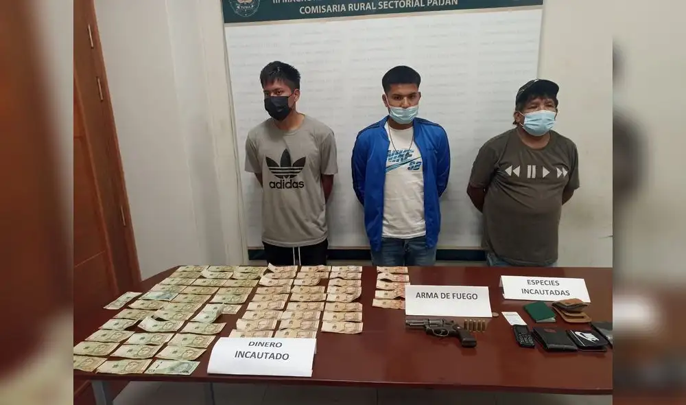 Sujetos trataron de escapar pese a voz de alto de la Policía. Foto: PNP