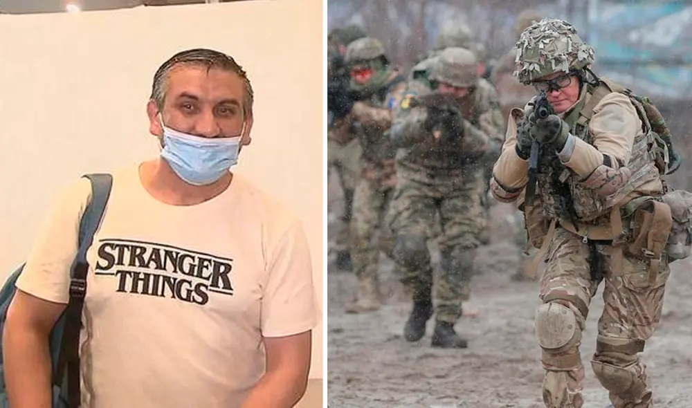 "En cada parada sentíamos las bombas, los aviones pasaban por arriba de nosotros”, contó el chileno. Foto: composición / 24 Horas / EFE