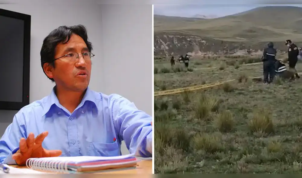 El lugar donde fue encontrado el cuerpo de Oscar Mollohuanca fue acordonado para las diligencias del Ministerio Público. Foto: composición LR/archivo LR/PNP