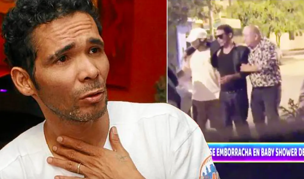 Vicky Torero, pareja de Kike Suero, se mostró preocupada al ver que su pareja no podía mantenerse en pie por sí mismo. Foto: composición archivo GLR/captura ATV