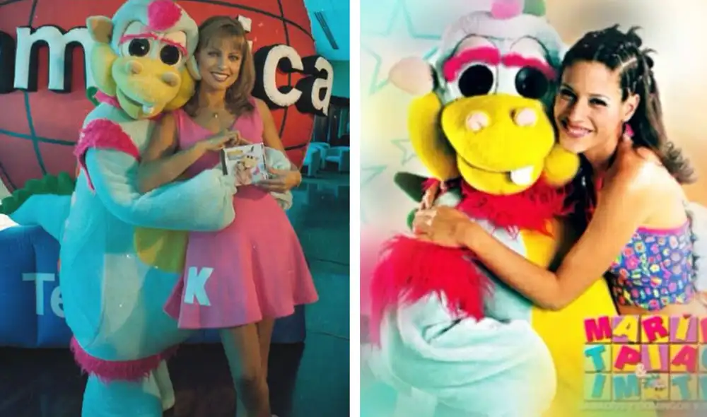 María Pía Copello reemplazó a Karina Rivera junto a Timoteo a inicio de los años 2000. Foto: archivo América