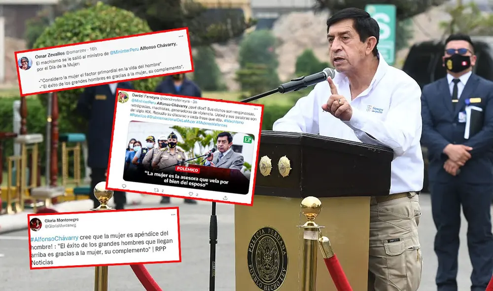La Defensoría del Pueblo también se declaró en contra de las frases machistas de Chávarry. Foto: composición LR/ Twitter Gloria Montenegro - Daniel Ferreyra - Omar Zevallos