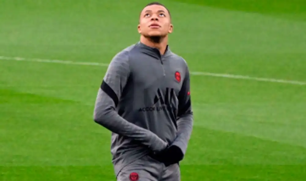 Kylian Mbappé será titular con el PSG ante el Real Madrid por la vuelta de octavos de la Champions League 2021-22. Foto: AFP