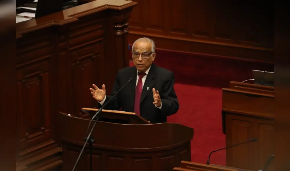 Aníbal Torres solicitó el voto de confianza al Congreso de la República. Foto: PCM