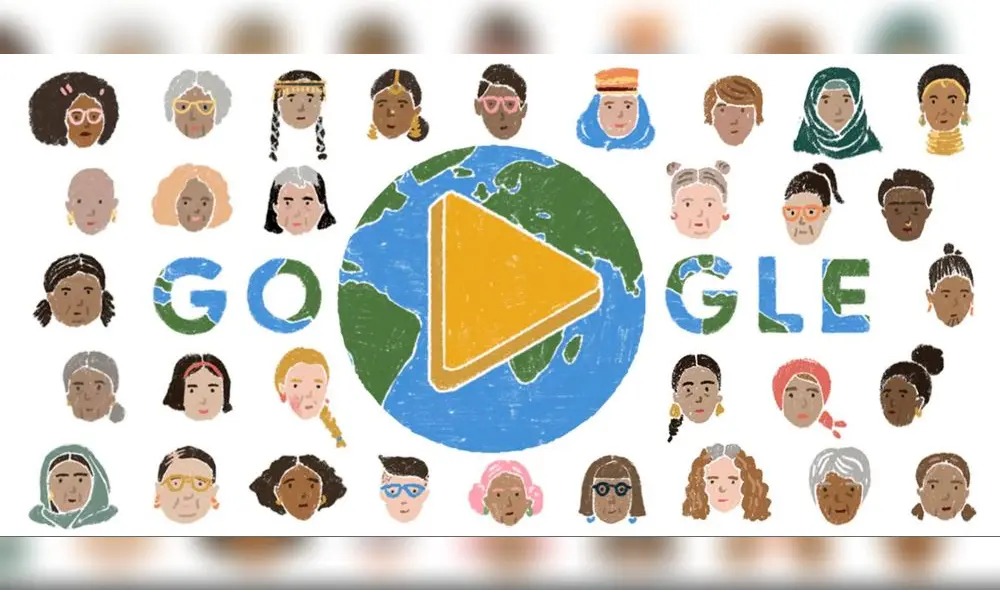 Doodle del Día de la Mujer en el 2022 de Google. Foto: Google