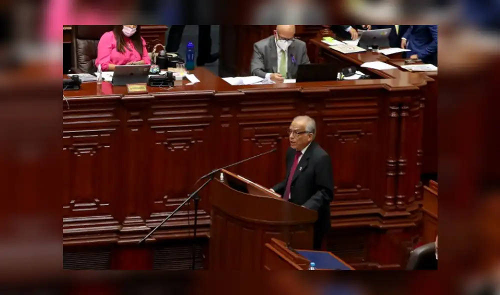 Aníbal Torres solicitó el voto de confianza al Congreso de la República. Foto: PCM