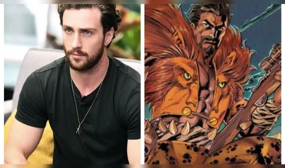 Aaron Taylor-Johnson es “Kraven, el cazador”. Foto: Composición / Marvel.