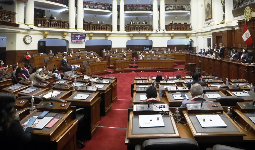 El gabinete de Aníbal Torres estuvo presente en el Parlamento desde las 4.00 p. m. del martes 8 de marzo. Foto: Congreso de la República