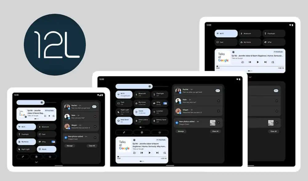 Google tardó, pero por fin reveló todo lo que traerá el nuevo Android 12L, sistema diseñado exclusivamente para teléfonos plegables y tablets. Foto: Xataka