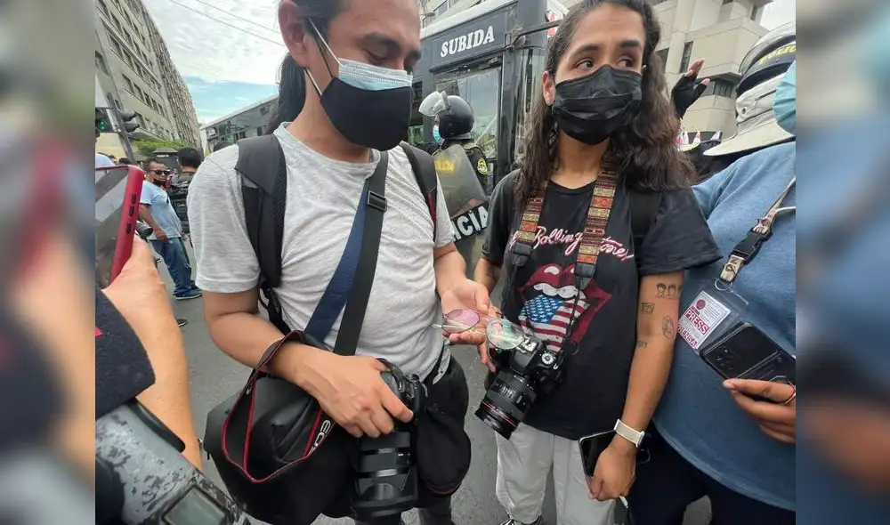 Periodistas fueron agredidos por simpatizantes de Pedro Castillo. Foto: Raúl Egúsquiza / URPI - LR