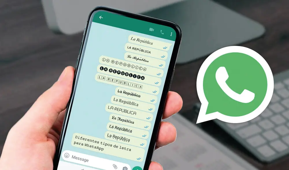 Con este truco, podrás modificar el formato y estilo de tus mensajes. Foto: composición/La República