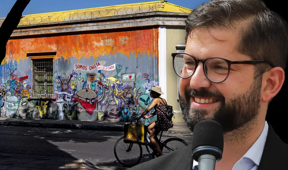 Desde que inició la semana, el presidente chileno Gabriel Boric ha realizado la mudanza a su nuevo domicilio ubicado en el barrio Yungay de Santiago. Foto: composición LR/AFP