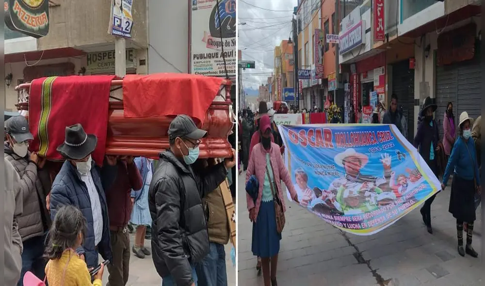 Diversas organización acompañaron recorrido de féretro. Foto: Derechos Humanos Sin Fronteras Cusco Diversas organización acompañaron recorrido de féretro. Foto: Derechos Humanos Sin Fronteras Cusco