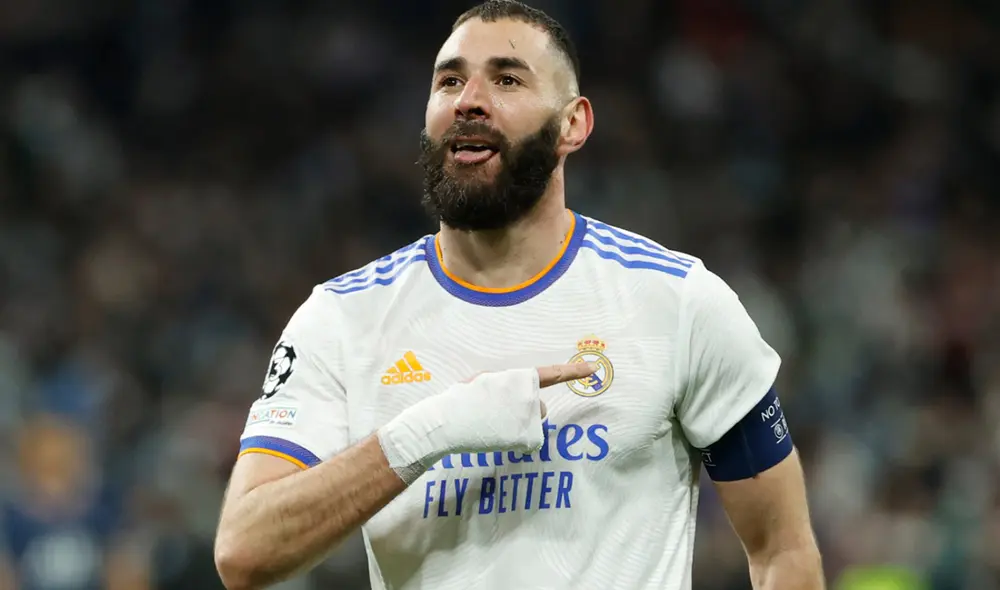Héroe de la eliminatoria. Benzema anotó tres goles y fue el gran artífice de la clasificación de los merengues en la Champions League. Foto: EFE