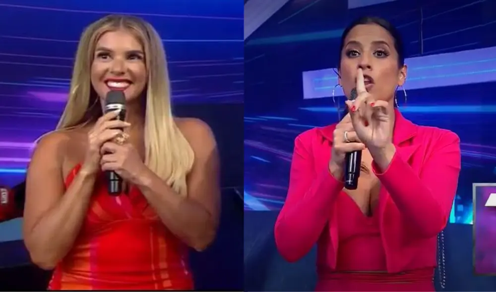 María Pía Copello y Johanna San Miguel protagonizan tenso momento en Esto es guerra. Foto: composición/ América TV