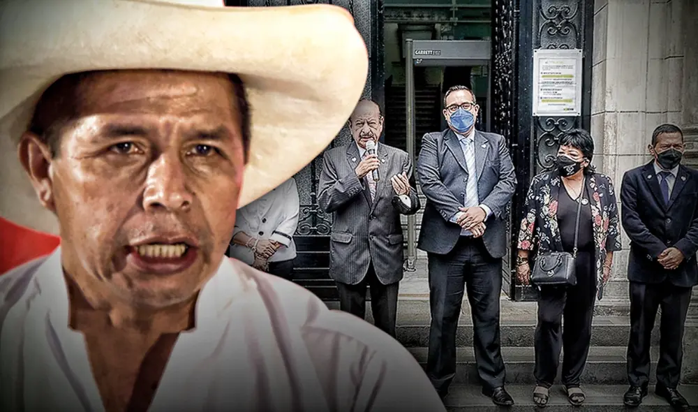 Pedro Castillo afronta una moción de vacancia presidencial que será discutida por el Congreso. Foto: composición Gerson Cardoso.