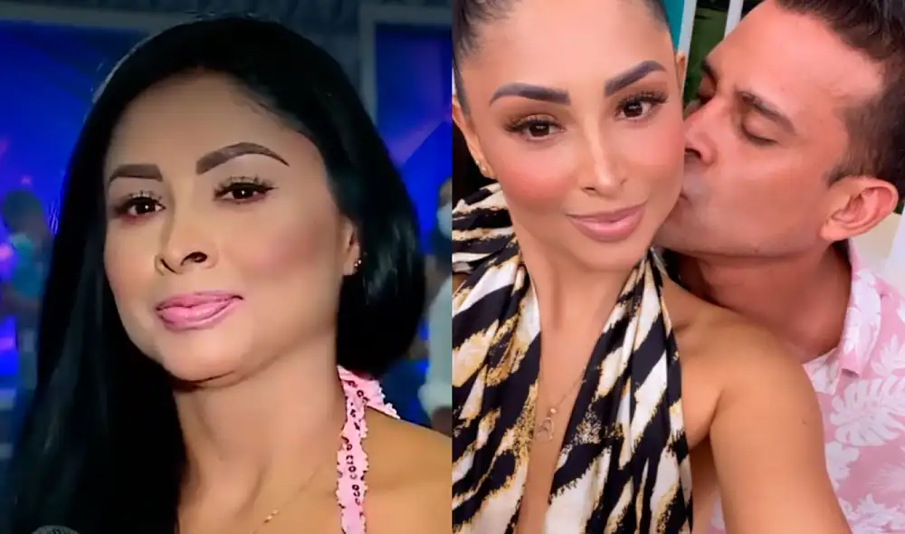 Pamela Franco prefiere seguir cuidando de su primogénita al lado de Christian Domínguez. Foto: composición Pamela Franco/Instagram, captura América TV.