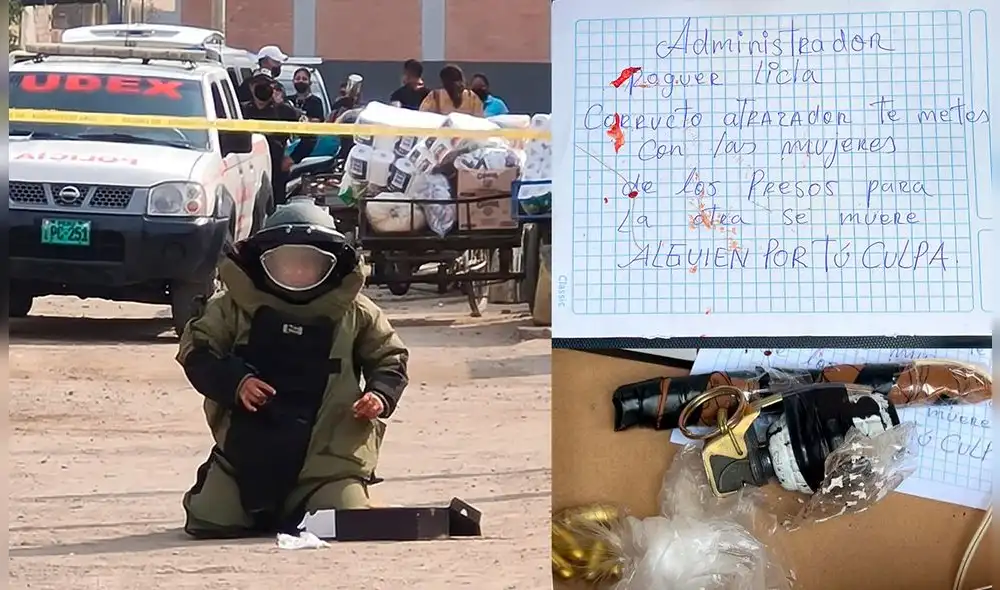 En la zona no hay cámaras de seguridad, pero se presume que los objetos fueron dejados en la madrugada. Foto: Erwin Valenzuela / URPI-LR