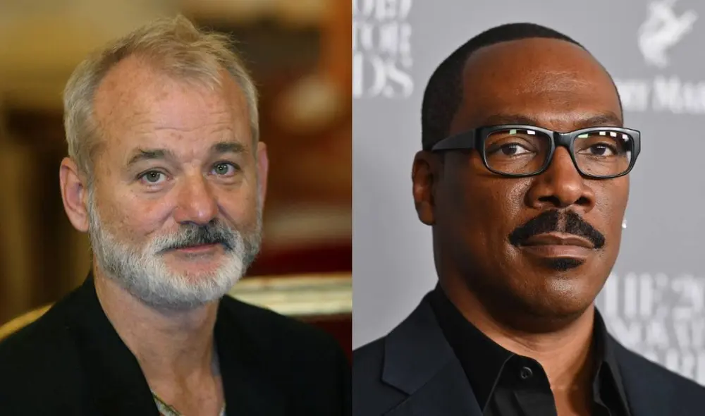 Bill Murray (”Los cazafantasmas”) y Eddie Murphy (”Dr. Dolittle”), iban a protagonizar una película comedia de Batman y Robin, pero no estuvieron de acuerdo en quién sería quién. Foto: composición LR/ AFP