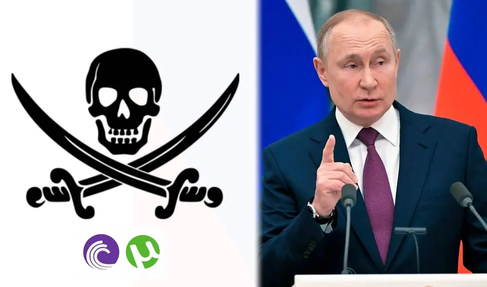 La medida podría apuntar a desproteger el contenido de compañías que han retirado sus operaciones de Rusia y así hacerlas blancos fáciles para la piratería. Foto: El Periódico/composición