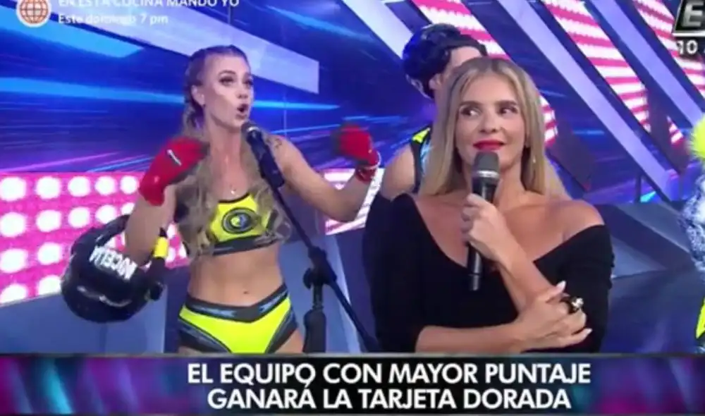 Ducelia Echevarría protagonizó un tenso momento en EEG. Foto: captura de América TV Ducelia Echevarría protagonizó un tenso momento en EEG. Foto: captura de América TV