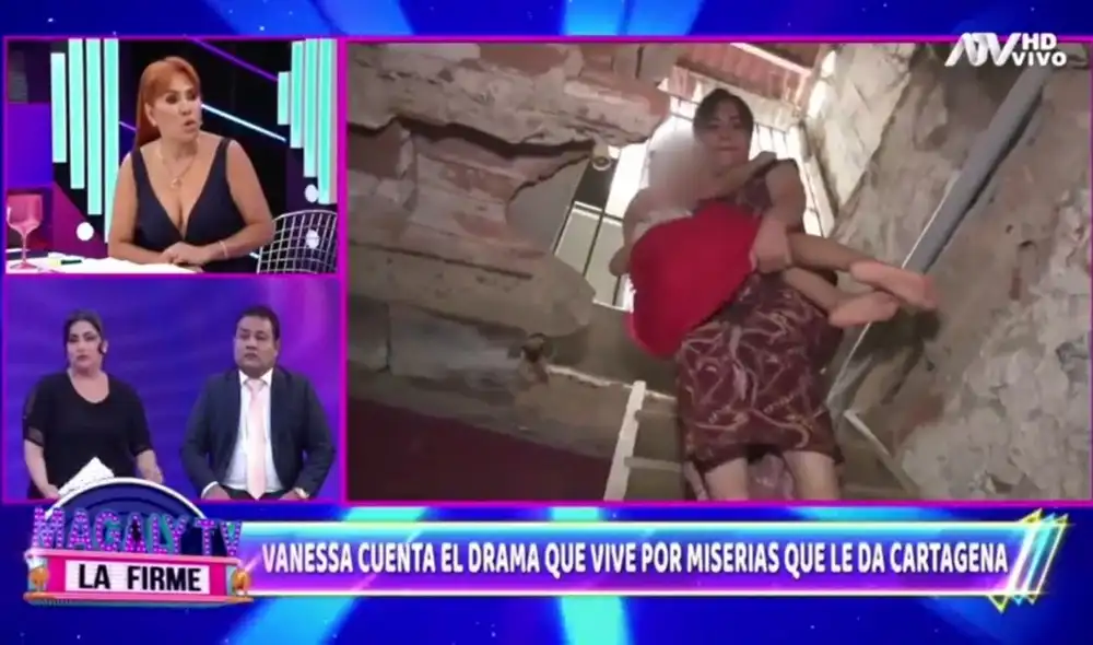 Magaly Medina invita a la expareja de Antonio Cartagena para dar a conocer el descuido que tiene el cantante con su menor hija. Foto: ATV.