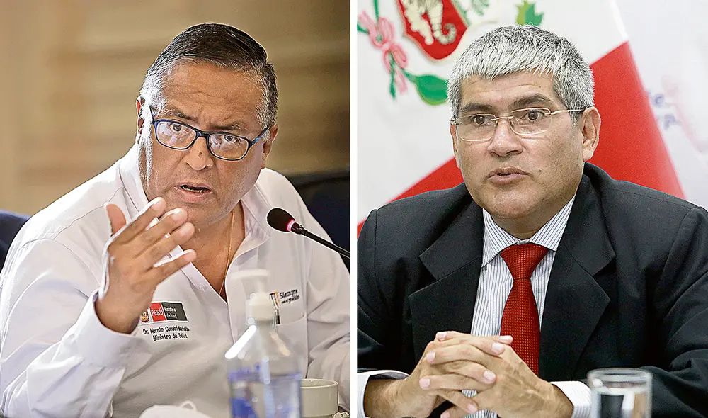 A responder. Ministro de Salud, Hernán Condori, y el de Justicia, Yldefonso Narro. Foto: composición LR A responder. Ministro de Salud, Hernán Condori, y el de Justicia, Yldefonso Narro. Foto: composición LR