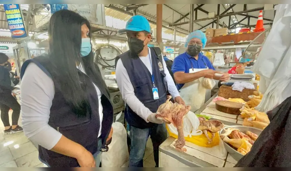 Inspectores verificaron buen estado de carne en Mercado Palermo. Foto: MPT