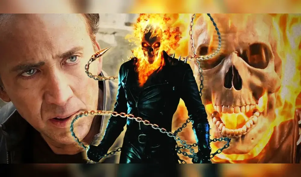 Nicolas Cage podría volver como Ghost Rider en la nueva película de Doctor Strange. Foto: composición/Columbia Pictures/Marvel