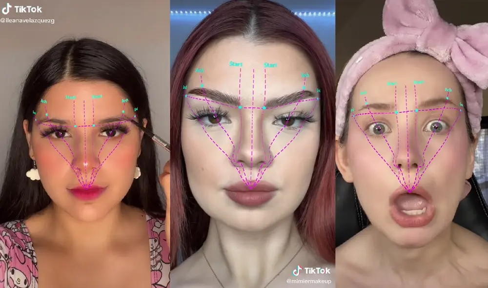 Cientos de usuarios probaron el nuevo filtro de cejas de TikTok. Foto: captura de TikTok Cientos de usuarios probaron el nuevo filtro de cejas de TikTok. Foto: captura de TikTok