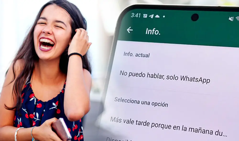 Dale una apariencia divertida a tu propia presentación de WhatsApp. Foto: composición LR