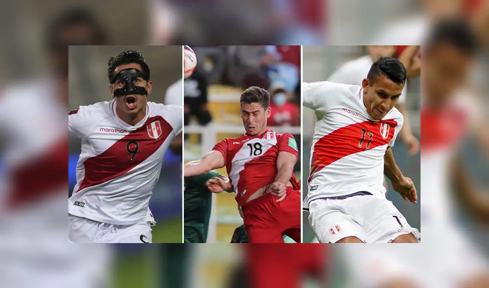 Entre Lapadula, Ormeño y Valera. Solo el delantero de Universitario ha podido anotar (3 goles). Foto: composición GLR