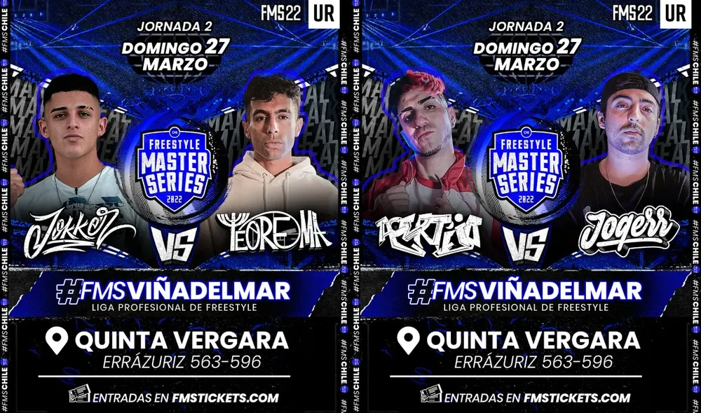 La fecha 2 de FMS Chile será en Viña del Mar. Foto: FMS Chile