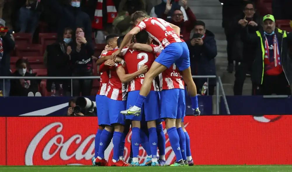 Atlético de Madrid está actualmente en zona de clasificación a la Champions League. Foto: EFE Atlético de Madrid está actualmente en zona de clasificación a la Champions League. Foto: EFE