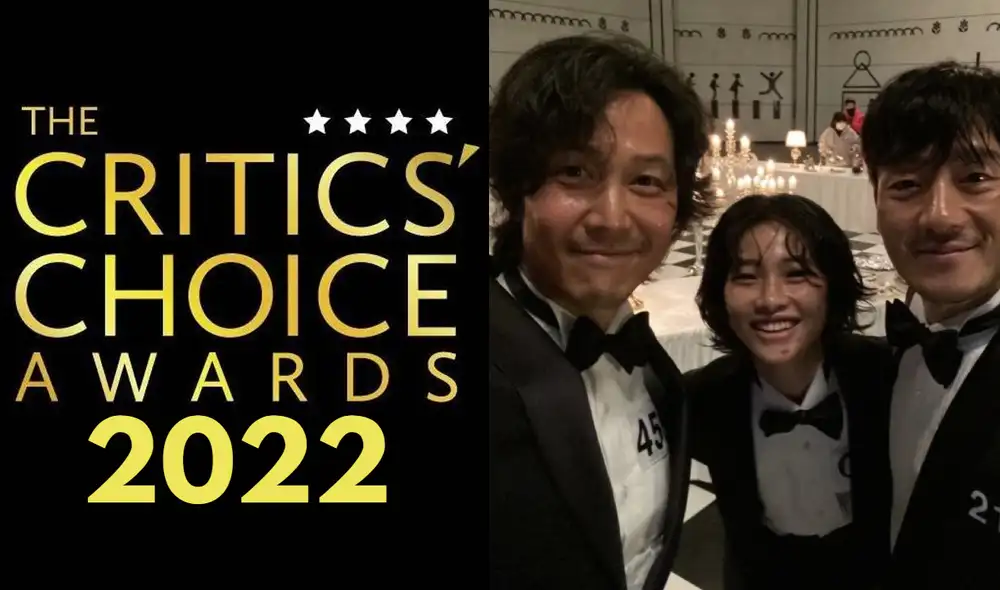 Actores principales de "Squid game" rumbo a los CCA 2022 y a los 2nd Critics' Choice Super Awards. Foto: composición La República / CCA