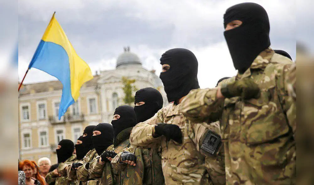 Batallón Azov es uno de los grupos implicados en la defensa de Ucrania. Foto: Batallón Azov