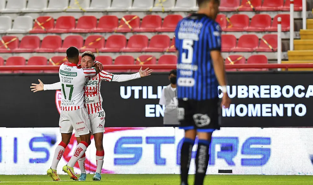 El cuadro local se impuso con un tanto del juvenil Jurado sobre el Querétaro. Foto: Twitter Necaxa