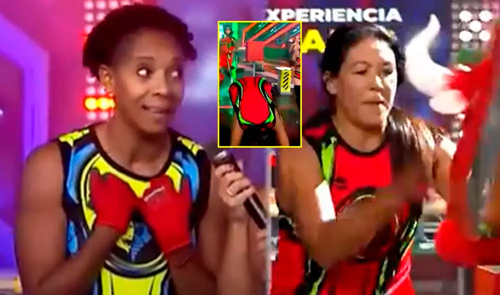 Leyla Chihuán y Rosa García se enfrentaron en un juego de EEG. Foto: capturas América TV Leyla Chihuán y Rosa García se enfrentaron en un juego de EEG. Foto: capturas América TV