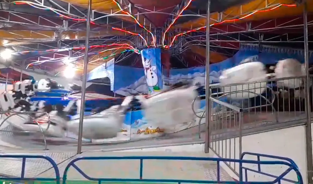 El accidente en Play Land Park se registró cerca de las 21:30 horas, según testigos. Foto: captura redes sociales